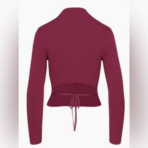 Aritzia open back sweater